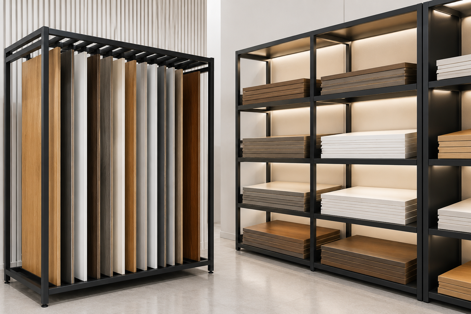 PVC Laminated HDF Board Racks
