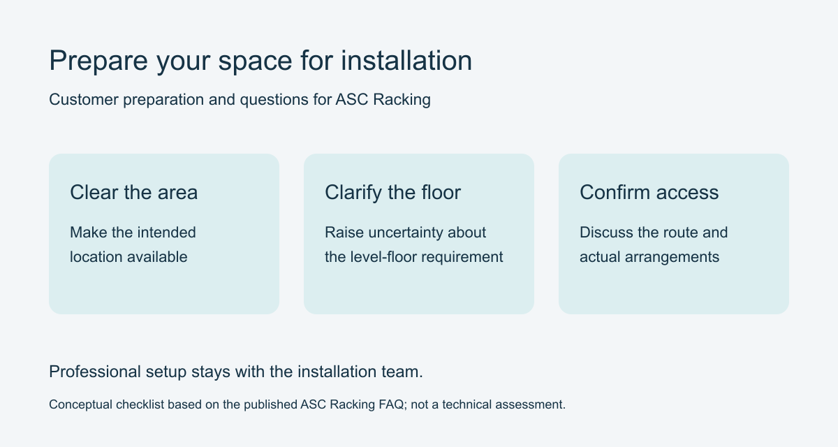 Preparing Your Space for a Storage Rack Delivery and Installation